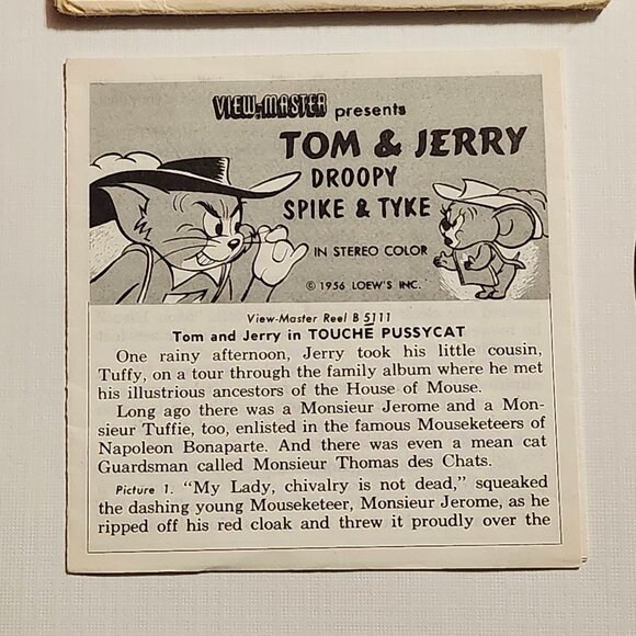 VINTAGE 1956 View Master Tom and Jerry Reels x 2 - Picture 5 of 8